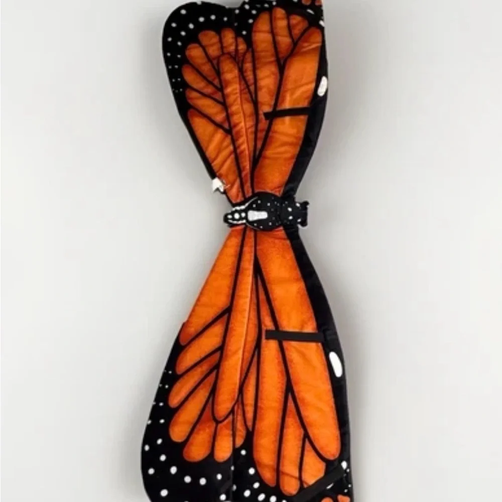 Monarch Butterfly Wings Plush Costume Cosplay Halloween Youth 48” Anime Game